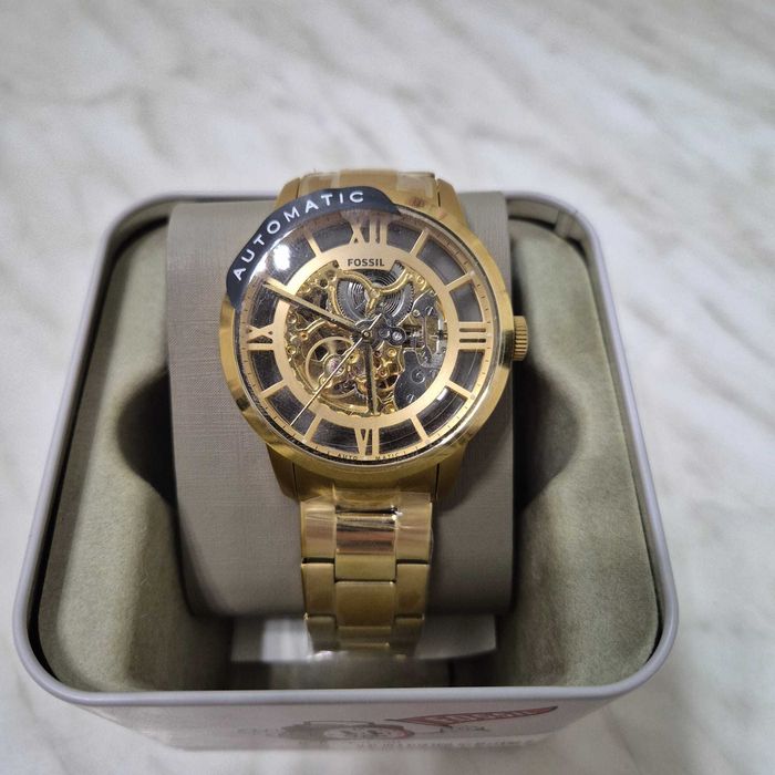 Ceas Fossil Townsman ME3280 AUTOMATIC Auriu Barbatesc, NOU la Cutie Zeus Amanet Rahova 35730