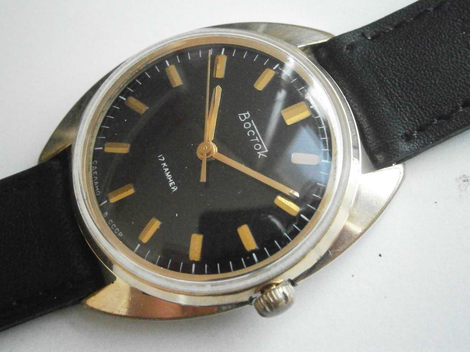 ВОСТОК кал. 2409 - командирската машина! СССР, Au 20, каса 35,5мм!