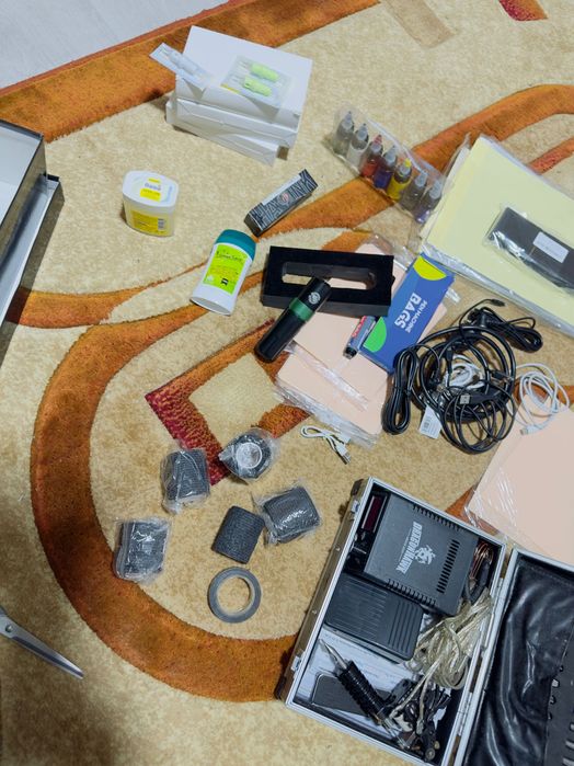 Kit complet pentru tatuaj 2 masini imprimanta termica