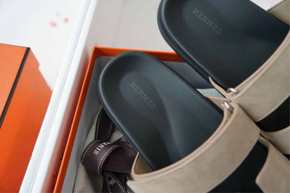 Papuci bărbați model Hermes Chypre