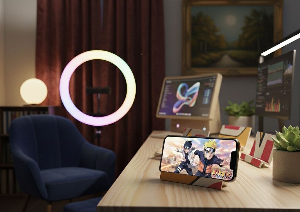 Подставка для телефона ручной работы!