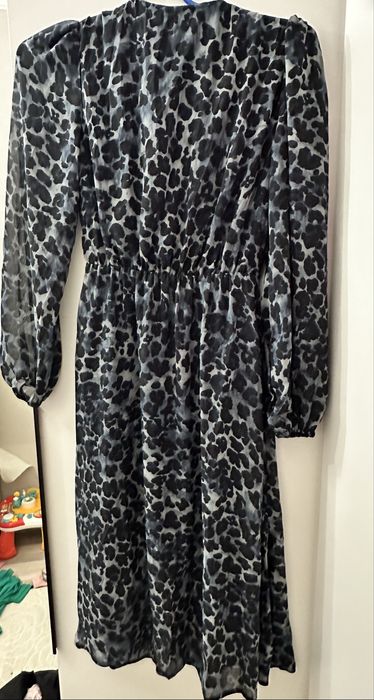 Платье на запах тигровое