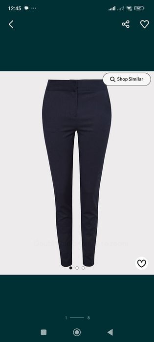 NOU Pantaloni stofa bleumarin, mărime L