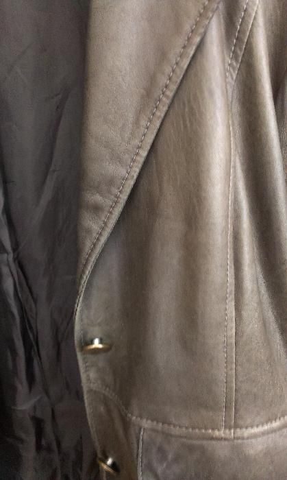 Arma Collection ново ест.кожа яке и шал от естествен косъм