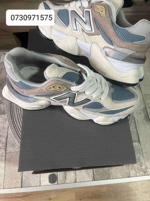 New Balance 9060 alb cu rosu