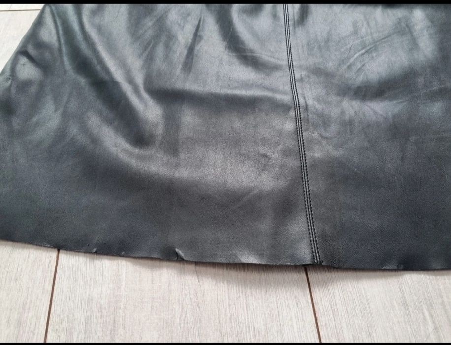 Fusta midi imitatie piele H&M