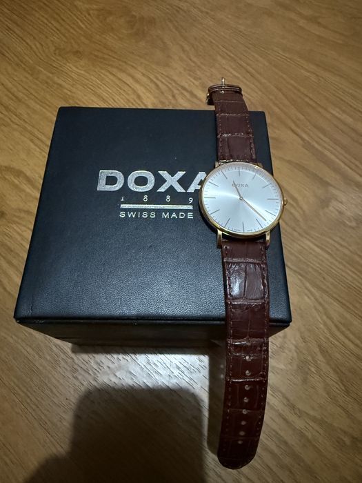 Ceas Doxa Barbatesc curea piele Sticla Safir
