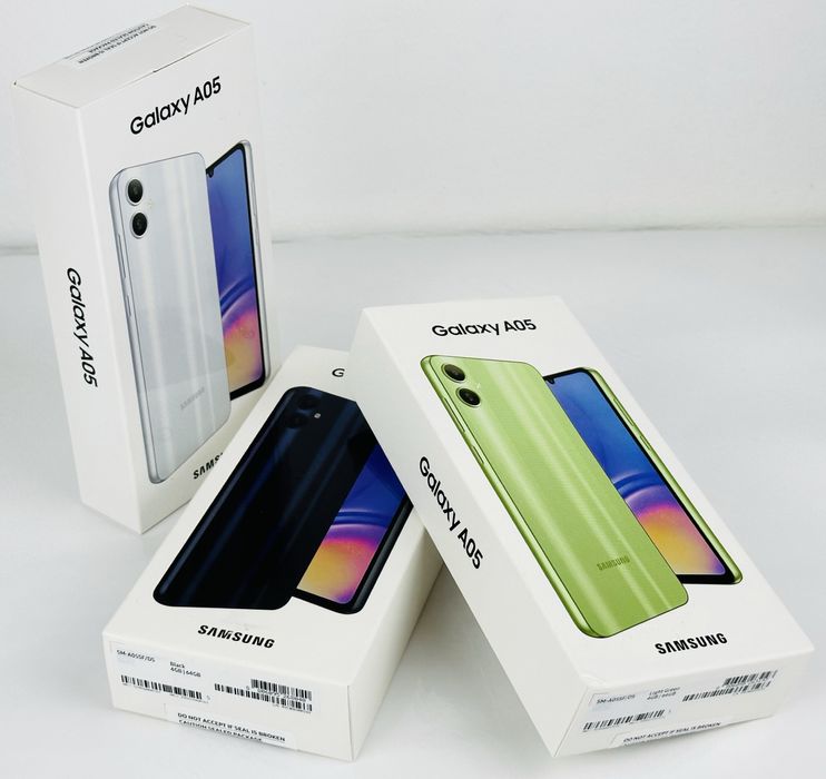 НОВ! Samsung A05 128GB 6RAM Black / Light Green 2г. Гаранция!