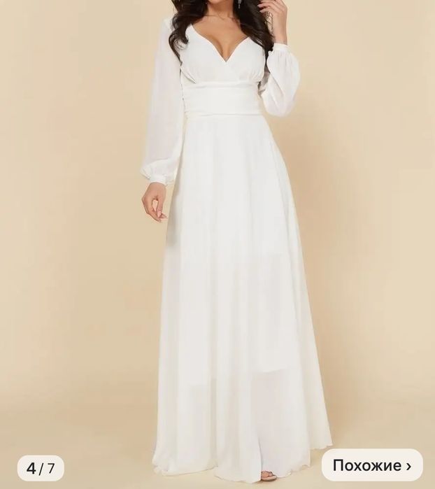 Продам белое платье