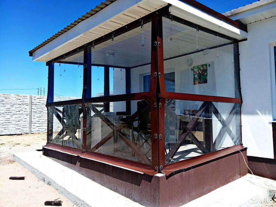 Прозрачная мягкое окно. Пвх плёнка .Гибкие окна