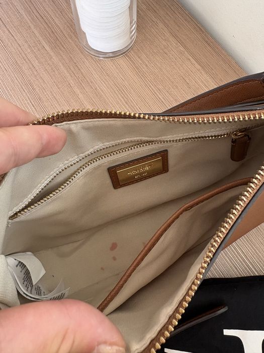 Оригинална чанта Ralph Lauren, естествена кожа