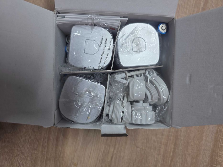 Set 3 Termostate inteligente, SALCAR, WiFi, 6 Adaptoare, LCD, Alb