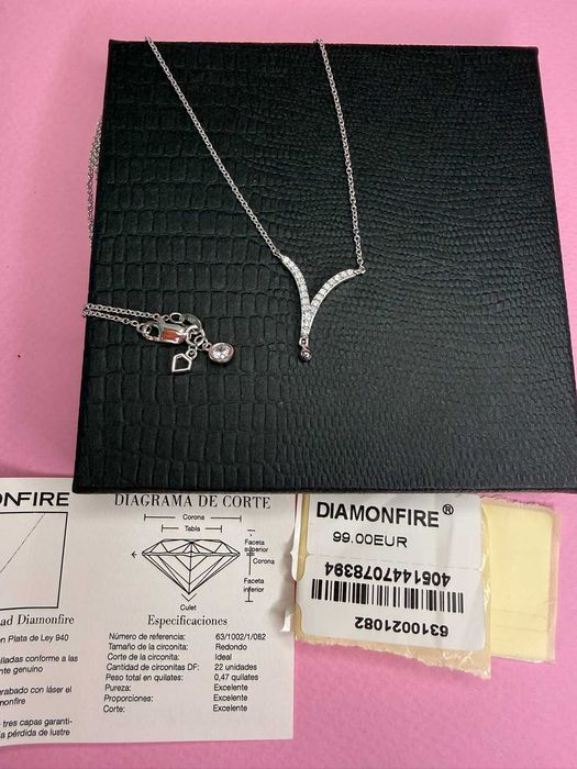 Сребърно колие DIAMONFIRE