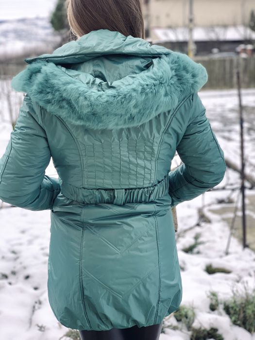 Geaca dama turcoaz OFERTA