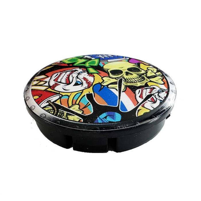 капачки за джанти шарени 60мм анимация 4 броя комплект черепи
