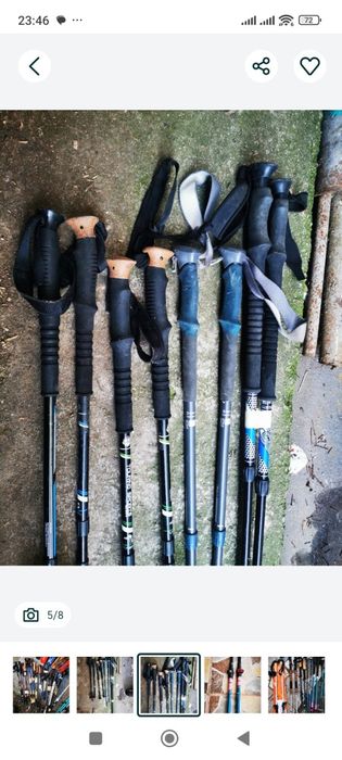 Vand bete treking pt drumetie telescopice sau pliabile pe 3 segmente