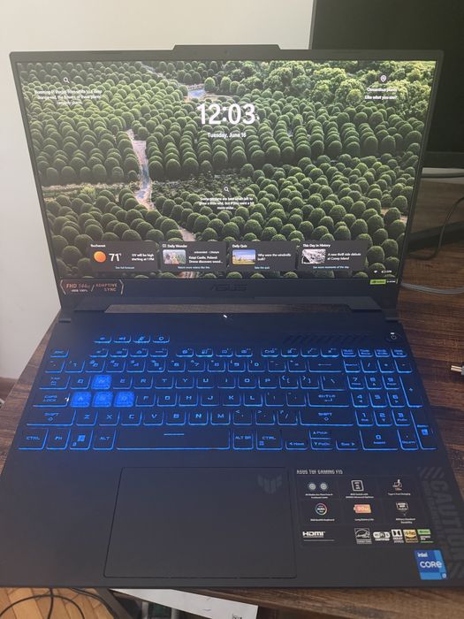 Laptop Gaming ASUS TUF F15 FX507VV Rtx 4060 16gb 1 Tera Garantie pana in august.