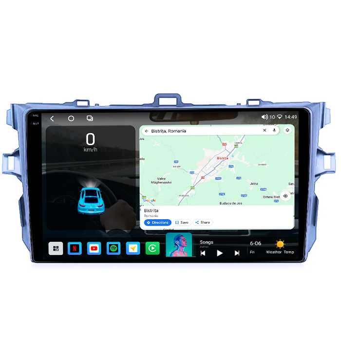 Navigatie Toyota Corolla 2006 - 2013, 2GB 4GB 8GB Garantie Camera