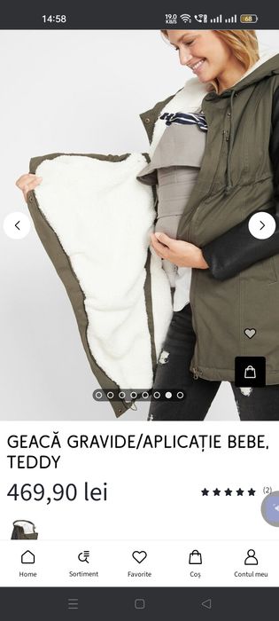 Vând geacă pentru gravide