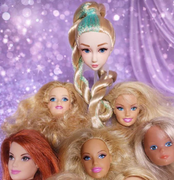 Изгодно - лотове глави на кукли Barbie bie