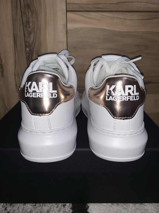 Adidasi / Sneakers Karl Lagerfeld White Lthr & W/Pink