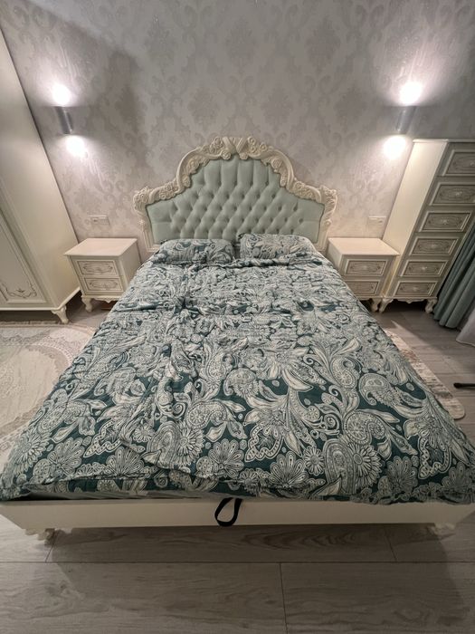 Спальный гарнитур Луиза Мятный