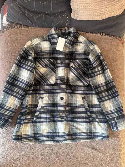 Чисто НОВО яке Bershka, Палто с 40% вълна, Нова дебела връхна риза H&M