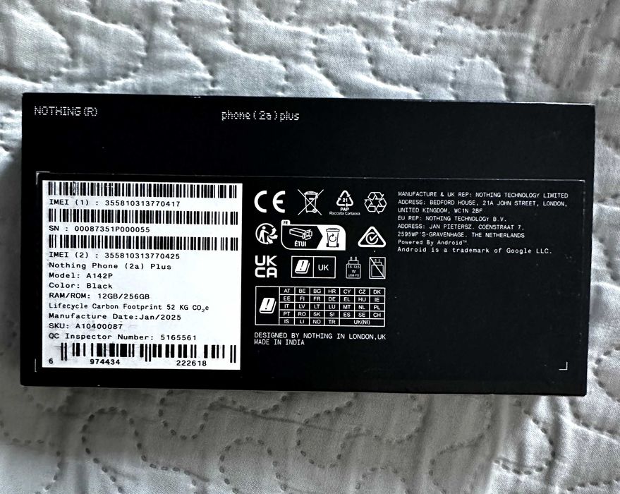 Nothing Phone 2a Plus 12 GB / 256 GB Black SIGILAT + LIVRARE GRATUITA