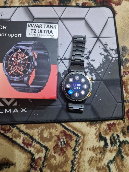 Смарт часы VWAR TANK T2 ULTRA, новый пару раз проверил