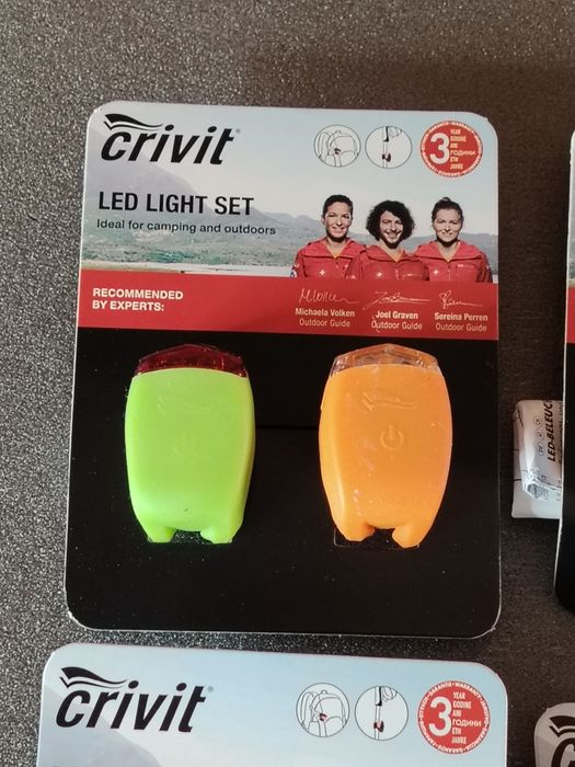 Crivit Led лед фар и стоп за велосипед, колело и др. Нови.