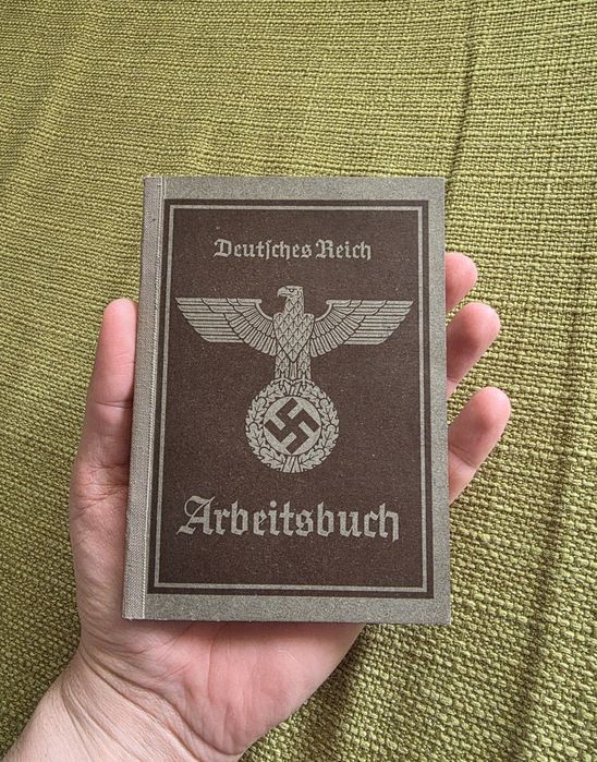 Carte De Munca Nazista Ww2 Razboi Mondial  Germania
