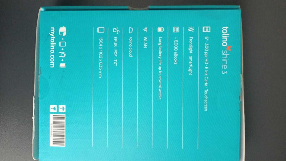 E Book Reader Nou Tolino Shine 3 Portabil e-book Ebook 8 Gb Toucscreen