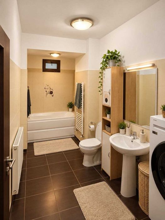 2 Camere Renovat 58.7MP Podul Constanța-Bucurestii Noi-Soseaua Chitilei Mobilat Utilat Complet Clasa A-Centrala Proprie in spate Akcent City Marmura