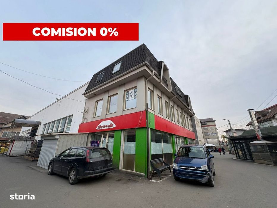 Inchiriere spaţiu comercial *100 mp - vitrina 20 m.l. - parter* Piaţ