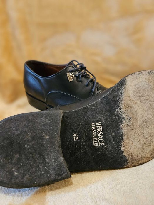 Pantofi piele originali Versace V2 - 42 27 cm