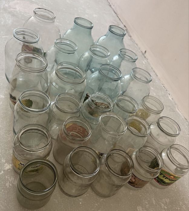 Банки 2л 3л, за всё 500 тг