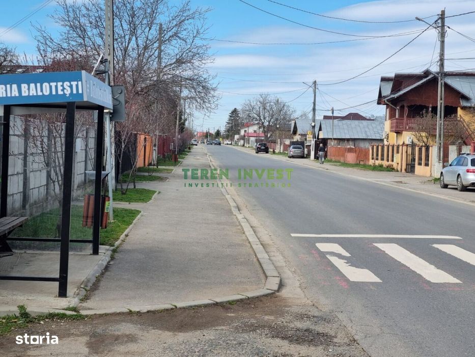 Teren 10.000 mp de vânzare – Balotești – PUZ locuințe