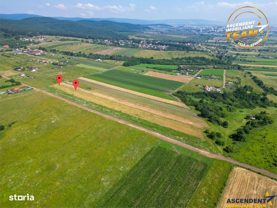 2 terenuri intravilane construibile aproape de Sfantu Gheorghe
