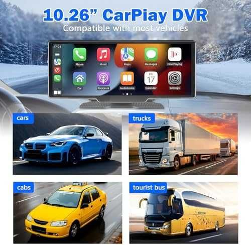Нов Безжичен CarPlay Android Auto дисплей 10.26 4K и камера паркиране