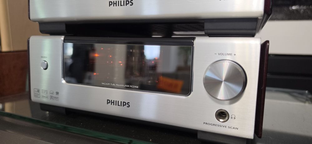 Linie 2.1 Philips MCD 908 amplificator lampi CD/DVD player iesire subwoofer activ Hdmi