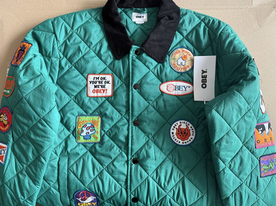 OBEY Collectors Quilted Jacket ОРИГИНАЛНО мъжко яке - М-L