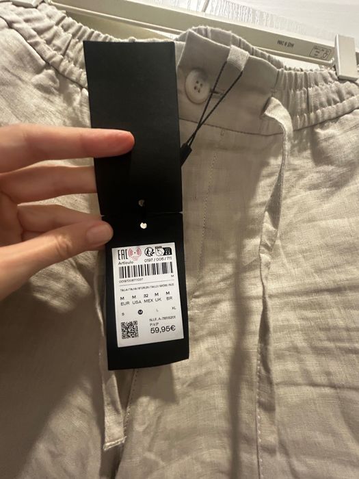Massimo Dutti мъжки ленени бермуди