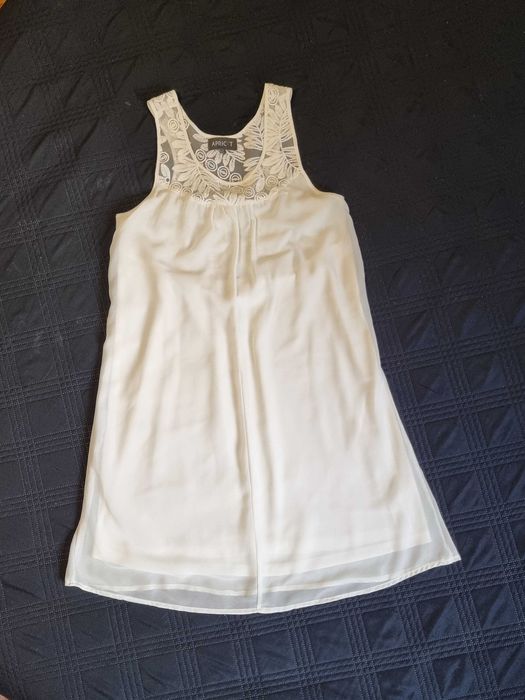 Rochita Apricot babydoll din voal, marimea L