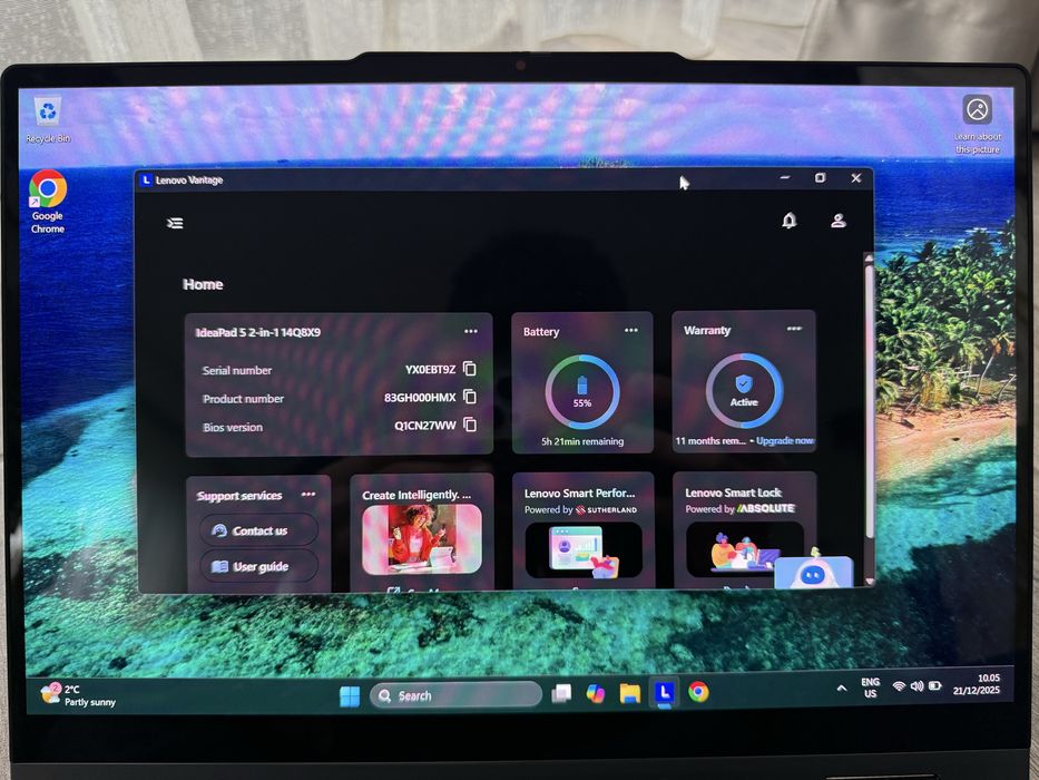 Laptop Lenovo Ideapad 5x 2 in 1 Tableta Oled Touch CoPilot Snapdragon