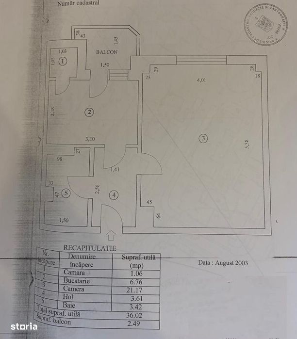 Apartament 1 camera Buzaului, suprafata 38,5mp, mobilat utilat.
