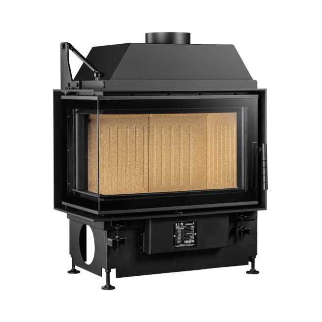 Focar de semineu pe lemne- QUATTRO 80 dreapta/ stanga  NEW Open Side