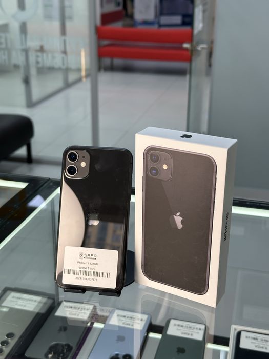 айфон 11 черный 128гь