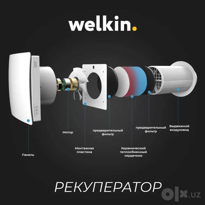 Рекуператор Welkin Vivid 60 EU | Очиститель воздух