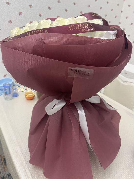 Букет белые розы