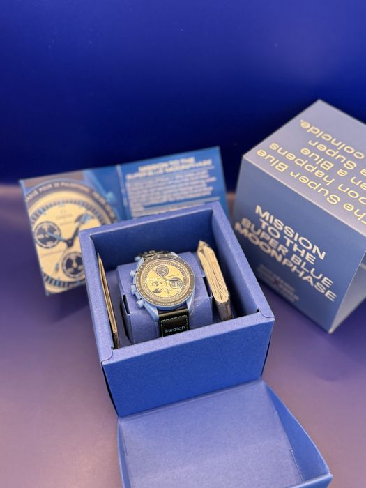 Swatch x Omega “MoonSwatch”Mission to the Super Blue Moonphase